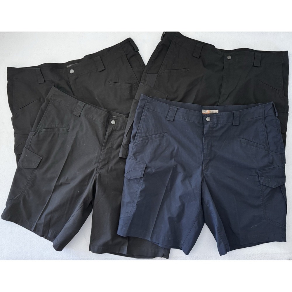 5.11 tactical Shorts 4 Pairs Black Navy Cargo pockets Size 42